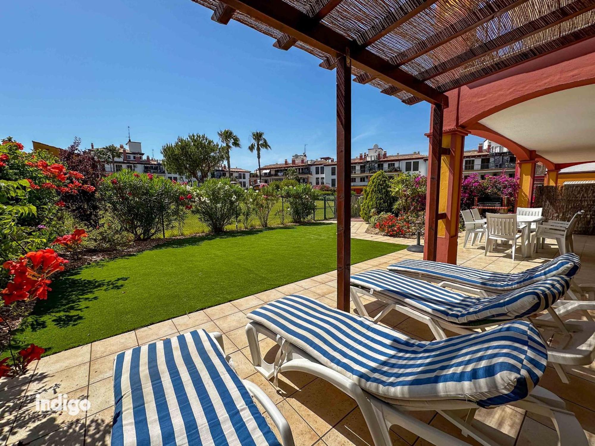 (PAR001) Modern Garden Apartment Ayamonte Exterior foto